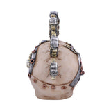 Back of Strike a Chord Steampunk Skull Figurine