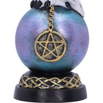 Owl's Charm Gothic Figurine Nemesis Now u5719u1 Crystal Ball Pentacle