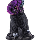 Base with Skulls Amethyst Dragon Rune Protector Resin Figurine Nemesis Now U7069B25