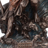 Poseidon Greek God of the Sea Bronzed Figurine