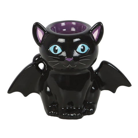 Bat Cat Cute and Creepy Oil Burner and Wax Melter Warmer