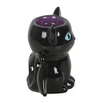 Side of Bat Cat Cute and Creepy Oil Burner and Wax Melter Warmer