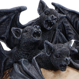 Close Up Bat Swarm of Shadows Bats on Skull Gothic Figurine Nemesis Now U7848C26