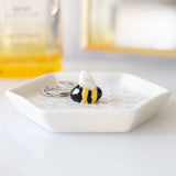 Bee Hexagonal Honeycomb Trinket Dish Display Idea