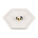 Bee Hexagonal Honeycomb Trinket Dish