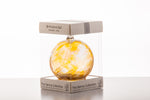 Boxed Birthstone Ball November Topaz 10cm Sienna Glass