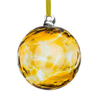Birthstone Ball November Topaz 10cm Sienna Glass