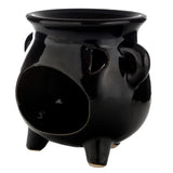Side Black Cauldron Oil Warmer Burner