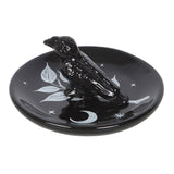 Black with white details  Mystic Raven Trinket and Jewellery Dish