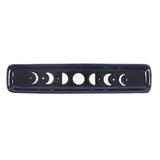 Blue Moon Phase Ceramic Incense Stick Ash Catcher Holder