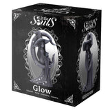 Boxed Little Souls Glow Figurine Witch and Cat in Crooked Crescent Moon