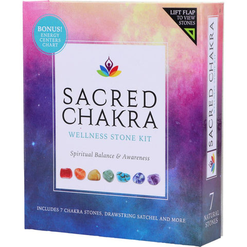 Seven Chakra 7 Stones Wellness Kit In Pouch Nemesis Now D5768U1 Box