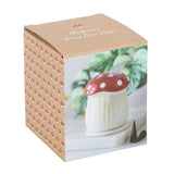 Boxed Ceramic Mushroom Incense Cone Holder Burner