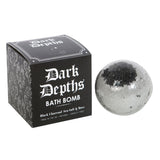 Dark Depths Black Charcoal Bath Bomb UK made
