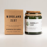 Boxed Greenman Woodland Zest Soy Wax Woodwick Glass Jar Candle