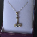 Boxed Viking Thor's Hammer with Trinity Pendant on Silver Chain Necklace