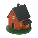 Brown House Two Part Incense Cone Holder Burner front