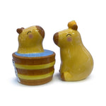 Capybara Ceramic Salt and Pepper Set 2 Shakers