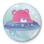 Care Bears UFO Button Pin Badge