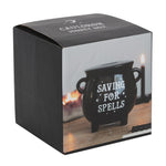 Boxed Black Cauldron Ceramic Money Box Saving For Spells