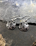 Celtic Hearts Knot Sterling Silver Pair Hook Earrings