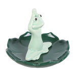 Side Ceramic Yoga Frog Incense Stick Holder