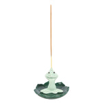 Ceramic Yoga Frog Incense Stick Holder