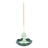 Ceramic Yoga Frog Incense Stick Holder