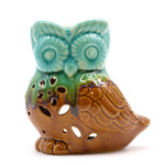 Classic Rustic Oil Burner Owl Side On