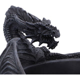 Head close up of Darkwing Hoard Gothic Dragon Trinket Holder Nemesis Now D7822C26