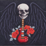 Close UP Rock and Roses Gothic Skull Card Notes Wallet Shag Wear