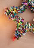 Sari Star Wreath Multicolour Hand Crafted Fair Trade