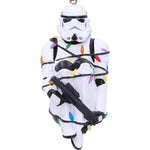 Star Wars Stormtrooper In Fairy Lights Decorative Hanging Ornament Nemesis Now B6414X3 close up front