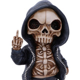 Top Flip the Bird – A Bold and Rebellious Street Art Inspired Reaper Figurine Nemesis Now