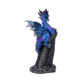 Back Cobalt Rune Protector Blue Dragon Figurine Nemesis Now U7067B25
