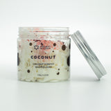 Coconut Scented Whipped Soap with lid
