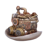 Cogwork Hatter Box Steampunk Hat Storage Ornament Nemesis Now U5472T1 Side