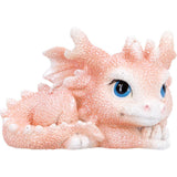 Coralscale Nestling Pose Dragon Figurine Peachy