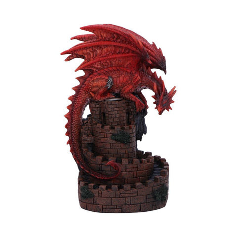 Front Crimson Keep Red Dragon Backflow Incense Burner