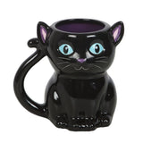 Cute and Creepy Black Cat Shaped Mug