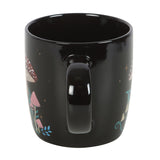 Dark Forest Mushroom Print Mug Handle