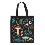Front of Dark Forest Print Cotton Tote Bag