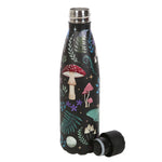 Plastic Free Dark Forest Print Screw Lid Metal Water Bottle