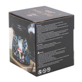 Care instructions on box for Dark Forest Print  Ceramic Oil Warmer