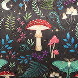 Dark Forest Print Rectangular Cushion Close Up