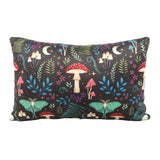 Dark Forest Print Rectangular Cushion Front