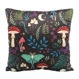 Dark Forest Print Square Cushion Front