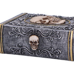 Detailed design Grimoire Treasure Skull Book Box Nemesis Now U6730A24