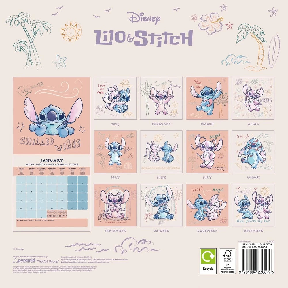 Disney Lilo and Stitch Official 2024 Calendar Mystical and Magical