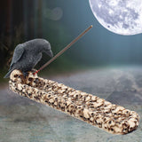 Display scene Black Raven Perched On A Skull Incense Stick Holder 25cm Nemesis Now NEM2836